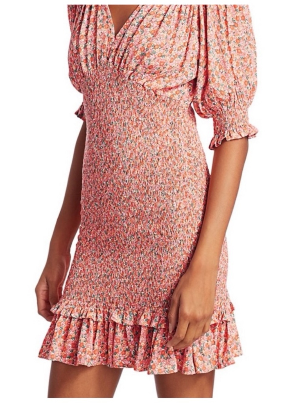 NWT FAITHFUL the BRAND Margherita Floral Ditsy Smocked Mini Dress S (4) - Picture 2 of 12